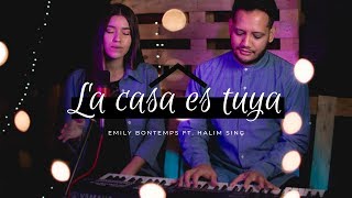 La casa es tuya  Emily Bontemps ft Halim Sing A Casa É Sua  Cover en español [upl. by Annayar404]