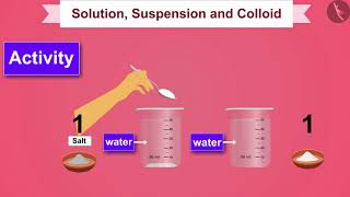 Solutions Suspensions and Colloids  Part 11  English  Class 9 [upl. by Siaht334]