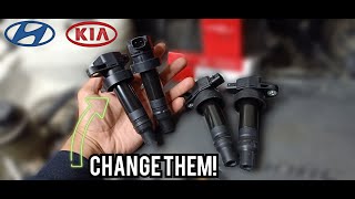 Changing Kia ignition coils step by step [upl. by Odelia391]