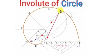 Involute of Circle of 40mm diameter [upl. by Alyehc]