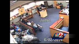 Full video Argument led to judge allegedly punching lawyer [upl. by Yedrahs]