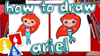 How To Draw Ariel The Little Mermaid [upl. by Aikmat800]