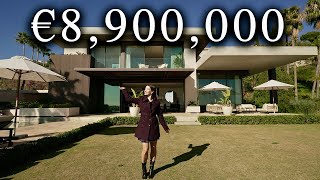 Touring €8900000 Brand New Designer Villa in the HILLS MARBELLA [upl. by Jill]