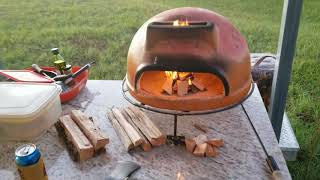 Outdoor wood fired pizza oven [upl. by Aihgn493]