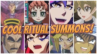 25 AWESOME RITUAL SUMMONS YGO Anime [upl. by Yedoc]