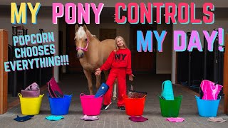 MY HORSE CONTROLS MY DAY  Popcorn The Pony [upl. by Bluh]