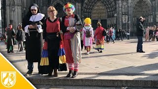 Weiberfastnacht in Köln  so ist der Straßenkarneval gestartet [upl. by Shirleen]