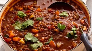 Beef Lentil Soup with Vegetables  made with beef mince [upl. by Timothea365]