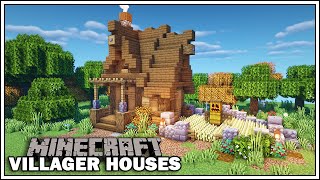 Minecraft Villager Houses  THE FARMER  Minecraft Tutorial [upl. by Spaulding966]