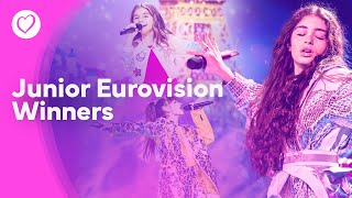 All 19 Junior Eurovision Winners from 2003  2021 [upl. by Anailil]