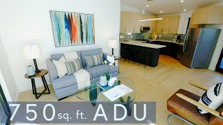 ADU Floor Plans  750 square feet  2 bedrooms 1 bathroom [upl. by Annail973]