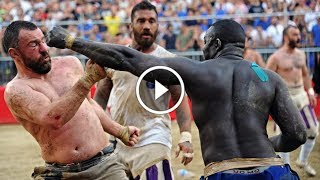 Calcio Storico Gladiator Fight Football [upl. by Eimaraj]