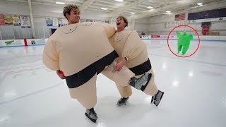 DO NOT ICE SKATE IN SUMO SUITS AT 3AM [upl. by Macey]