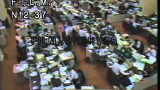 1987 Stock Market Crash stock footage  archival footage [upl. by Boak]