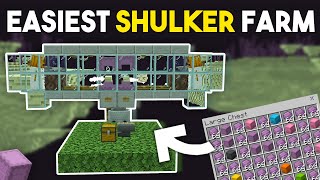 Easiest SHULKER Farm in Minecraft Bedrock 119 [upl. by Malorie]