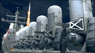 25 PHALANX CIWS vs 1 FIGHTER JET  IN ACTION SIMULATION [upl. by Axia]