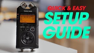 How to Setup the Tascam DR40  Step by Step Tutorial [upl. by Akemahc760]