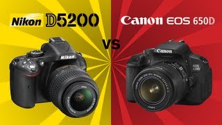 Nikon D5200 vs Canon 650D Rebel T4i [upl. by Else996]