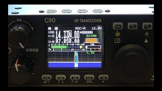 Xiegu G90 SDR HF Transceiver Review OnAir Contacts [upl. by Atikir]