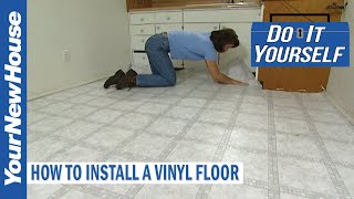 How to Install a Vinyl Floor  Do It Yourself [upl. by Adyan509]