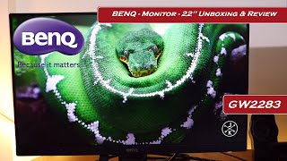 Benq Monitor  22 IPS  1080P Full HD  GW2283  Unboxing amp Review [upl. by Hakon537]