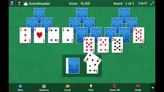 Microsoft Solitaire Collection  Tripeaks Grandmaster Level Solved [upl. by Roley]