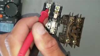 Testing Contactor Using MultiMeter Ohms and Continuity Test [upl. by Cristie]