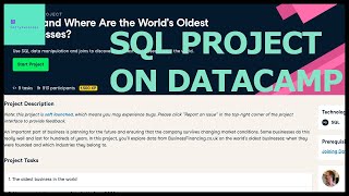 20210213 Doing a SQL project on DataCamp [upl. by Werd]