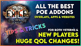 The Best POE Addons Overlays Apps amp Websites  Massive Quality of Life Changes [upl. by Hanas]