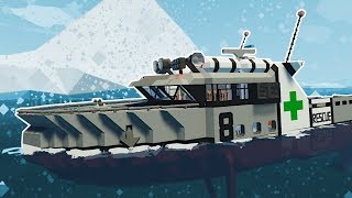 SHIP SURVIVAL DURING BLIZZARD  Stormworks Multiplayer Gameplay  Sinking Ship Survival [upl. by Jessey736]