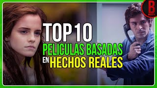 TOP 10 Mejores Películas BASADAS en HECHOS REALES [upl. by Saihttam]