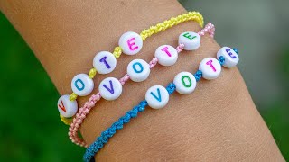 Friendship Bracelets with Beads Easy DIY [upl. by Ernst]