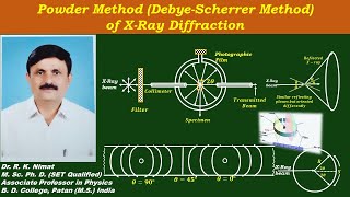 Lecture 15 Powder Method Debye Scherrer Method of X Ray Diffraction [upl. by Harim]