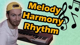 Melody Vs Harmony Vs Rhythm EXPLAINED [upl. by Gladdy]