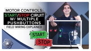 Basic Motor Control 3 Wire Start Stop Circuit updated [upl. by Mcconnell924]