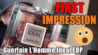 Guerlain Lhomme Ideal EDP  FIRST IMPRESSION [upl. by Nuli]