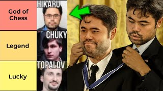 Hikaru Ranks Himself  Ranking the Legends and the GOATs Part 2  Tier Maker Greatest Chess Players [upl. by Lucais719]