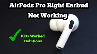 Right AirPods Pro Earbud Not Working  Fixed [upl. by Melvena]