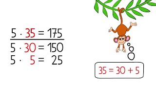 Halbschriftliches Multiplizieren  Klasse 34 Grundschule mit kostenlosen Arbeitsblättern [upl. by Nnaacissej]