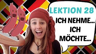 GERMAN LESSON 28 Ordering in a Restaurant Bestellen im Restaurant 💁💁💁 [upl. by Mordecai]