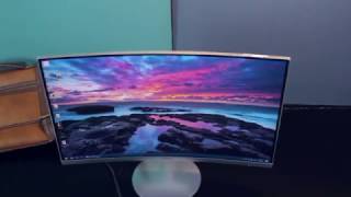 Samsung Curved Monitor with 1800R 27 inch  Review [upl. by Bernadina272]