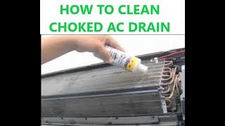 HOW TO CLEAN MY SPLIT ACs CLOGGED DRAIN [upl. by Aidekal]