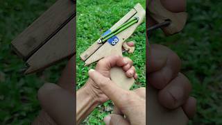 Handmade Wooden Gun and Slingshot with Matches slingshots DIY woodengun [upl. by Nitin355]