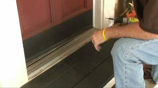 How to WeatherStrip Doors Using a Doorsweep [upl. by Nipahc776]