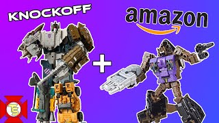 TRANSFORMERS Bruticus KnockOff amp Amazon Blast Off Review [upl. by Eillim]