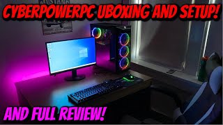 GAMING PC From CyberPowerPC Unboxing amp Setup [upl. by Willin]