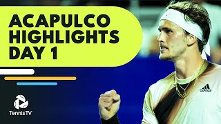 The Three Longest Matches in Acapulco History  Acapulco 2022 Day 1 Highlights [upl. by Adner]