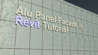 Aluminum Panel Facade in Revit [upl. by Rosella]