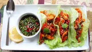 Chicken Lettuce Wraps recipe [upl. by Ahselaf936]