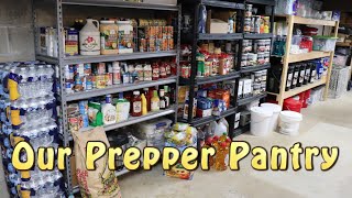 Our Prepper Pantry  Be Ready For Food Shortages [upl. by Madi]